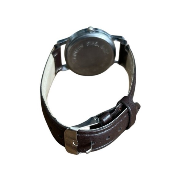 Rebecca Collection Ladies Fashion Wristwatch Brown Strap New Battery - Picture 6 of 7